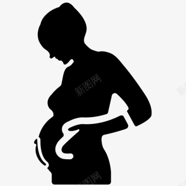 怀孕母亲孕妇图标图标