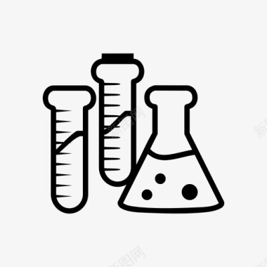 学校实验实验室化学医学图标图标