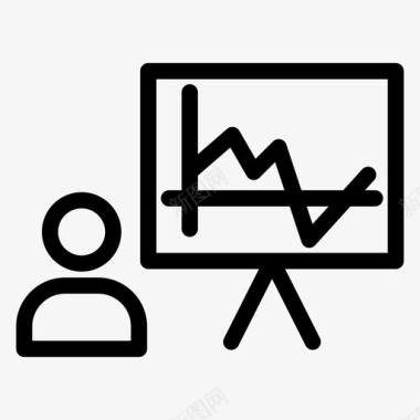 会议手册演示商务会议图标图标