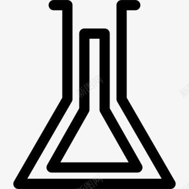 科技研究烧瓶化学锥形烧瓶图标图标