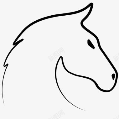 马头动物马图标图标