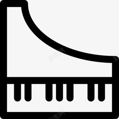 大键琴古典乐器图标图标