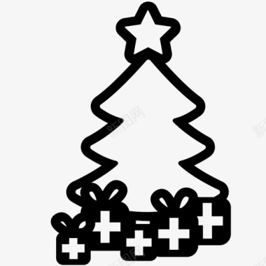 采购产品礼物圣诞节圣诞树图标图标