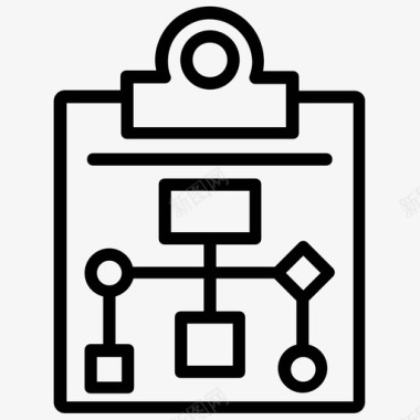 结构工程工作流层次结构网络共享图标图标