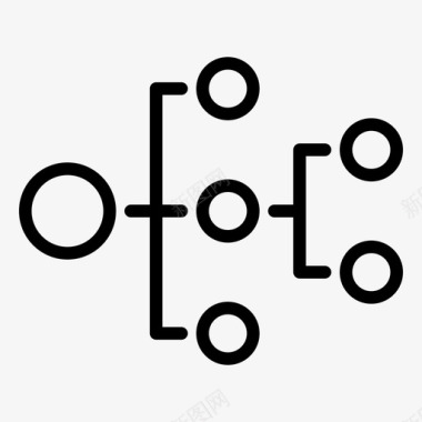报告PNG层次结构分析图表图标图标