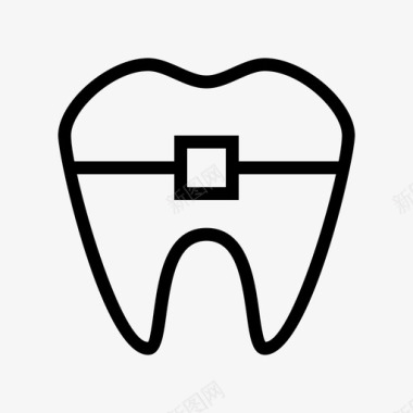 医院形象设计牙套牙医医院薄图标图标