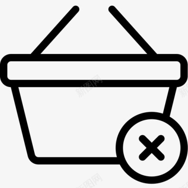 删除垃圾邮件删除购物篮购买电子商务图标图标