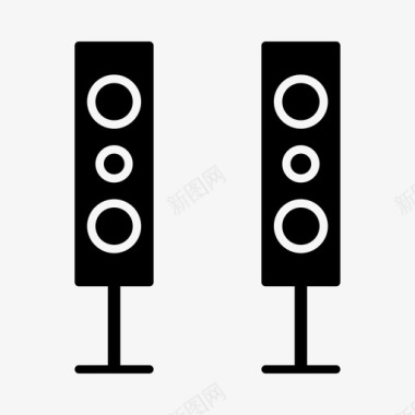 系统弹窗扬声器放大器音频图标图标