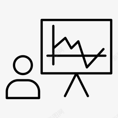 演讲演示商务会议图标图标