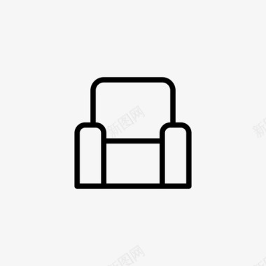 沙发电影院座椅图标图标