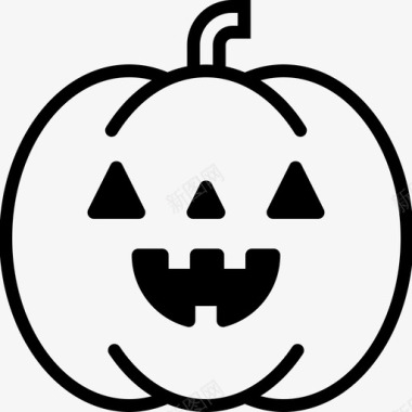 灯笼墨迹jackolanternjacko灯笼万圣节南瓜图标图标