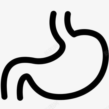 医学科学胃内脏最新技术图标图标