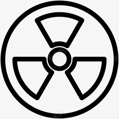 危险性质放射性危险核图标图标
