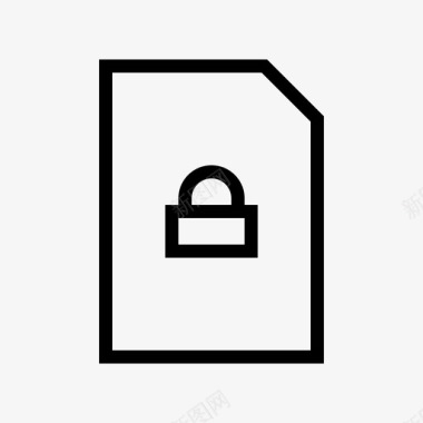 保护锁定文件保护安全图标图标