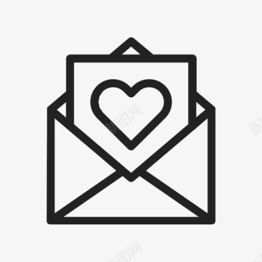 情人节的情书情书邮件情人节图标图标