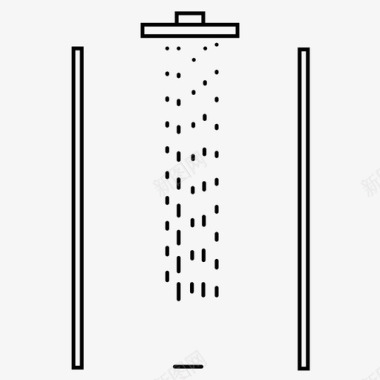 丽莎淋浴房淋浴间浴室卫生设备图标图标