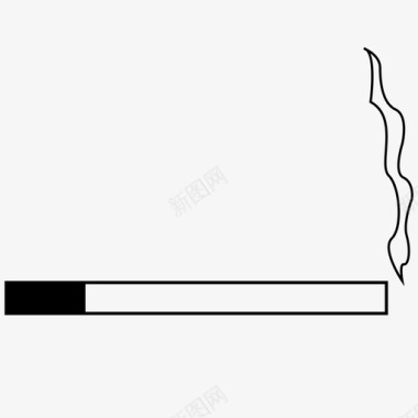 香烟烟头烟图标图标