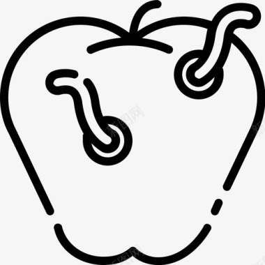 毒苹果万圣节腐烂图标图标