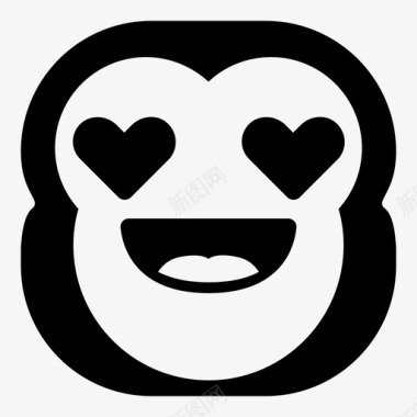 表情符号的方可爱的猴子黑猩猩表情符号图标图标