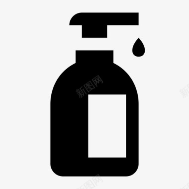液体肥皂瓶子洗手液图标图标