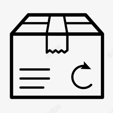 送货箱纸箱送货箱包裹图标图标