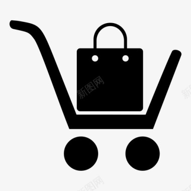 多类别购物车购物车购物袋电子商务图标图标