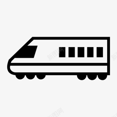 公共交通标识火车公共交通图标图标
