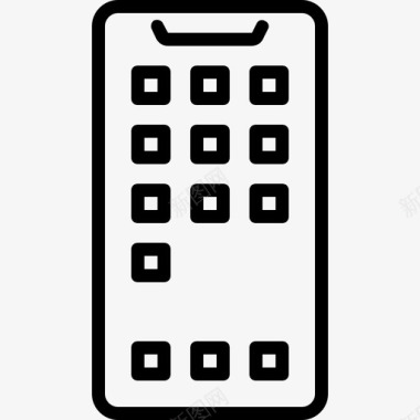 iphonex手机智能手机图标图标