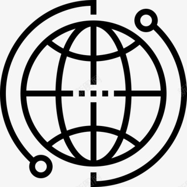全球业务国际网络图标图标