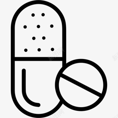 药片抗生素胶囊图标图标