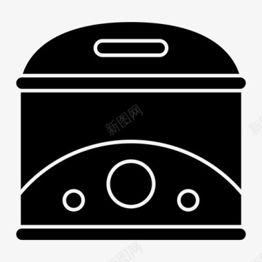 工具和用具油炸锅设备厨房用具图标图标