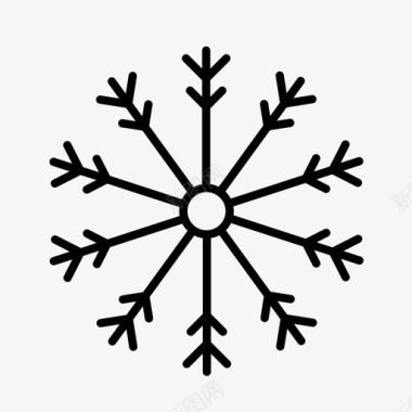 冬天的雪花雪花圣诞节节日图标图标