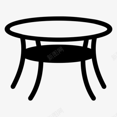 桌子家具古董图标图标