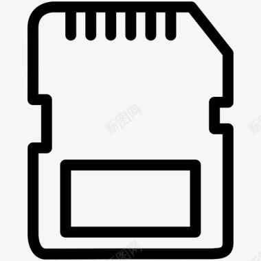 摄影灯光效果sd卡数据内存图标图标