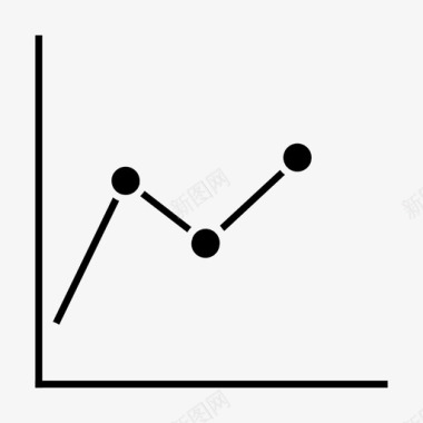 汇报业绩折线图业务图表图标图标