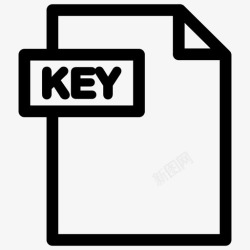 密钥文件格式密钥格式密钥文件文件格式大纲图标高清图片
