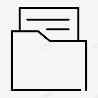 存储文件夹文件信封文件夹信件图标图标