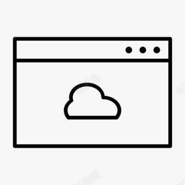 云服务图网络浏览器云云服务互联网接入图标图标