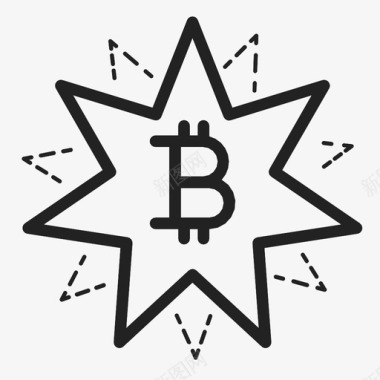 金融比特币比特币炸弹商业图标图标