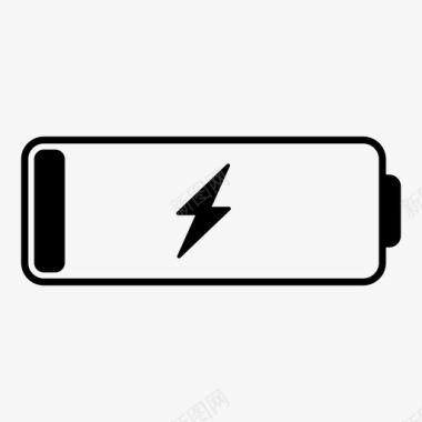 低电池充电锂智能手机图标图标