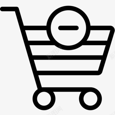 删除垃圾邮件删除购物车购买电子商务图标图标