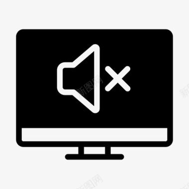 关闭声音01没有音乐电脑商务桌面图标图标