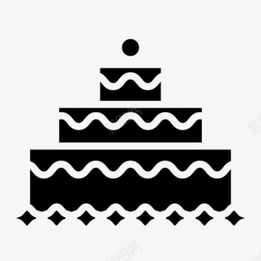 派对蛋糕蛋糕甜点派对图标图标