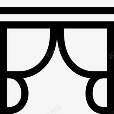 其它类_窗帘图标