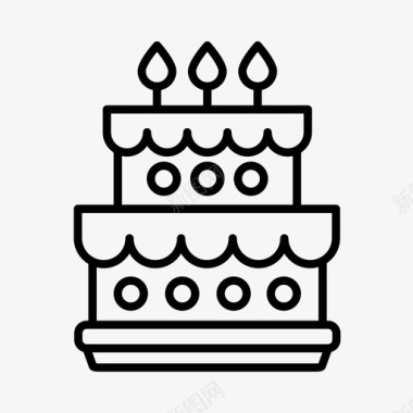 蛋糕蜡烛食物图标图标