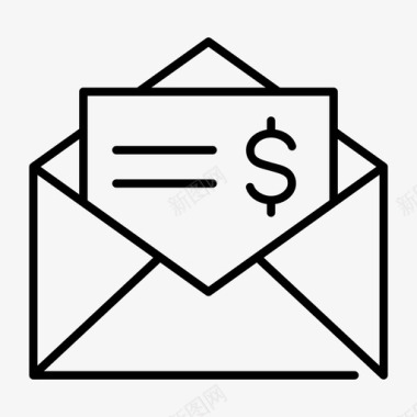 商务信函商务文件信封图标图标