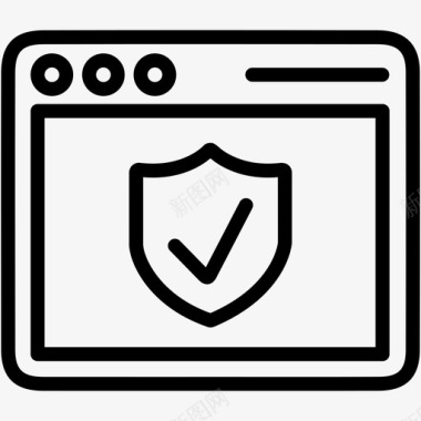 标志应用窗口保护应用程序浏览器图标图标