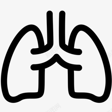 肺内脏器官图标图标