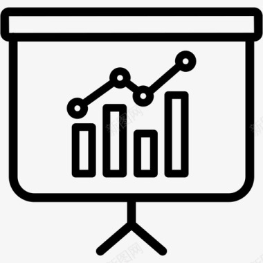 显示器演示文稿图表显示器图标图标