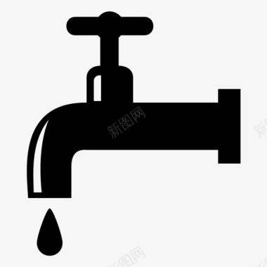 水龙头漏水龙头图标图标
